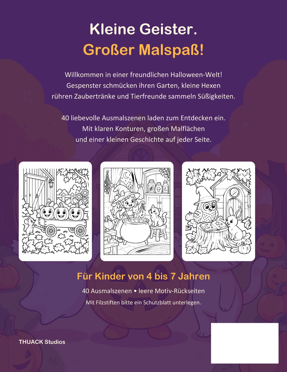 Originalrückseite: Mein erstes Halloween-Ausmalbuch.