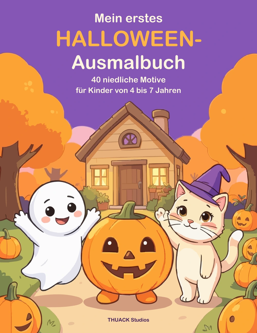 Originalcover: Mein erstes Halloween-Ausmalbuch, THUACK Studios.