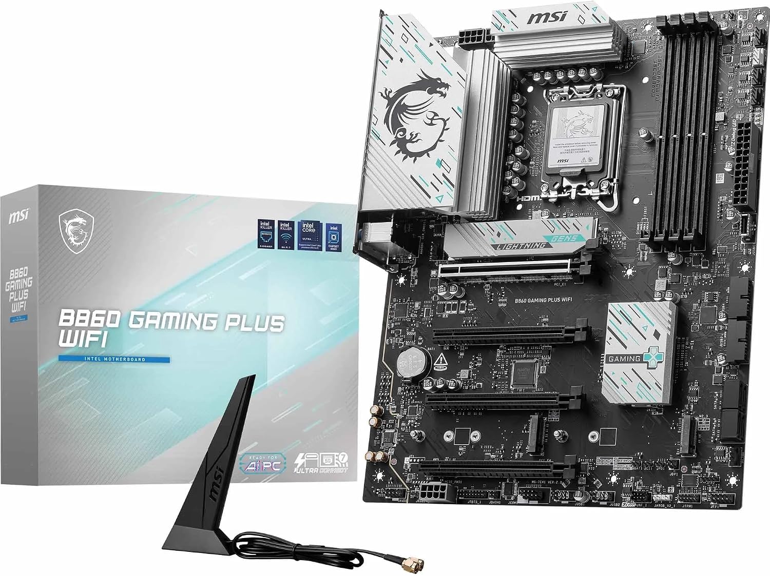 MSI B860 Gaming Plus WiFi – Produktfoto aus dem Amazon-Angebot