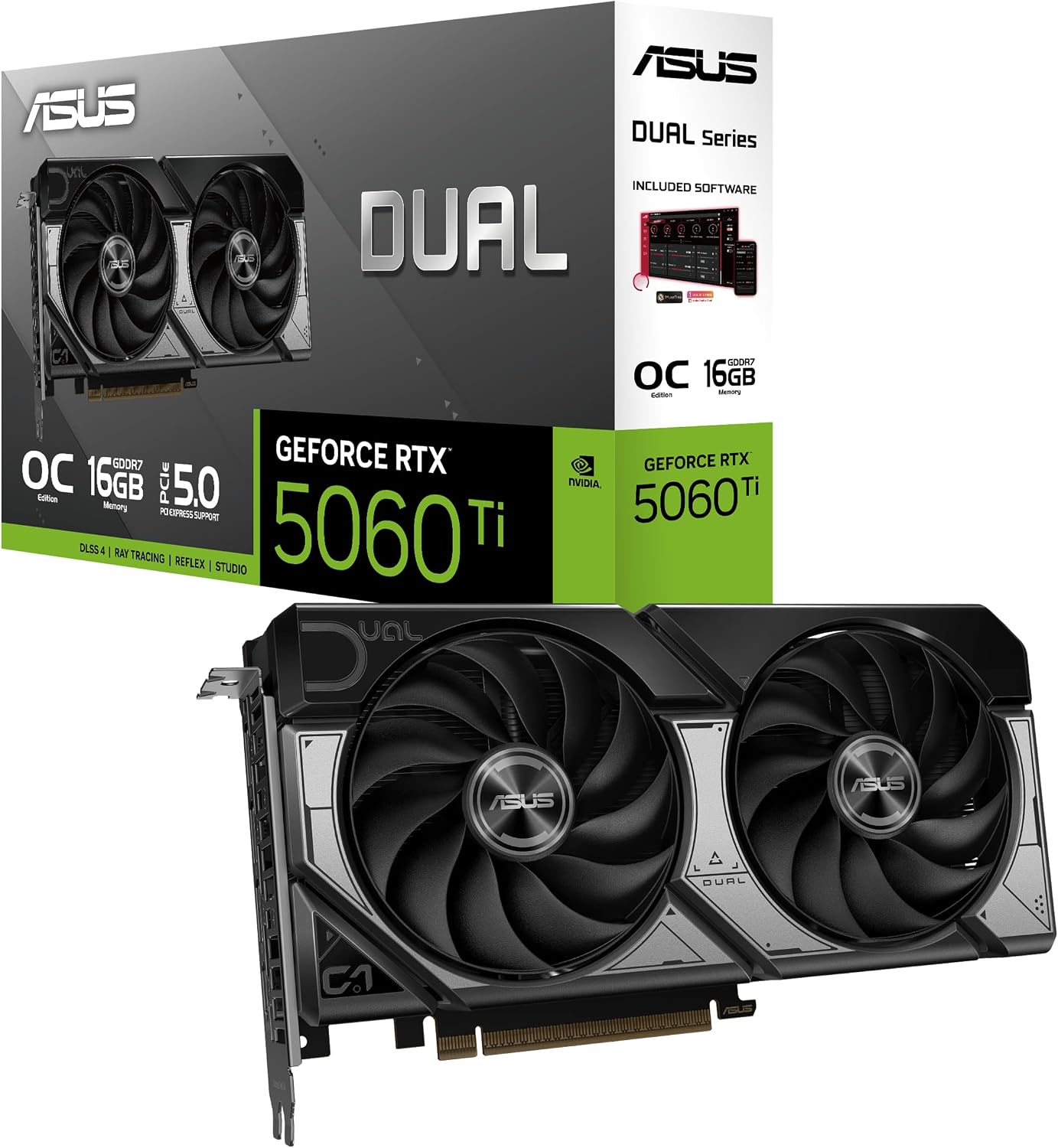 ASUS Dual RTX 5060 Ti OC · 16 GB – Produktfoto aus dem Amazon-Angebot