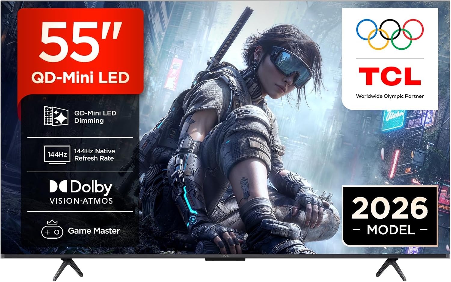 TCL 55T8D · 55 Zoll – Produktfoto aus dem Amazon-Angebot