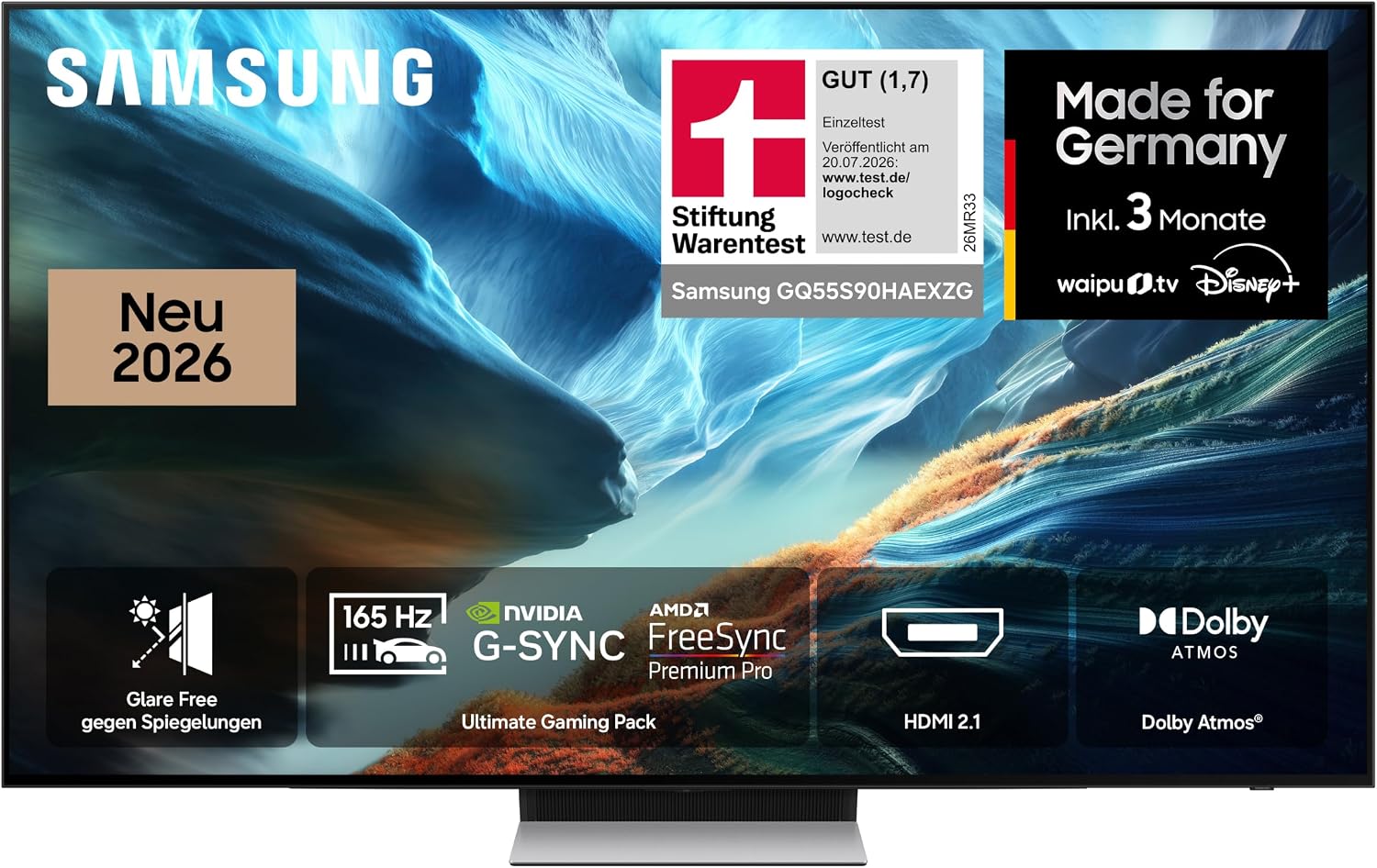 Samsung OLED S90H · 55 Zoll – Produktfoto aus dem Amazon-Angebot